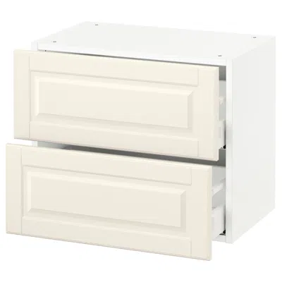 Ikea Sektion Wall Cabinet With 2 Drawers, White Maximera/bodbyn Off-white, 24x15x20 "