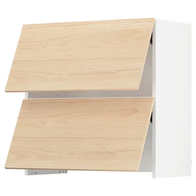 Ikea Sektion Wall Cabinet With Built-in Range Hood, White/askersund Light Ash Effect, 30x15x30 " In Brown