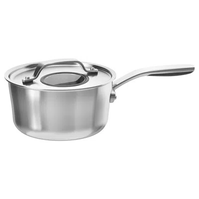 Ikea Sensuell Saucepan With Lid, Stainless Steel/gray, 2.5 Qt