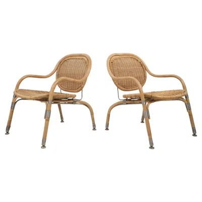 Pre-owned Ikea Set Of Two Mats Theselius Ps Chair For  Limited Edition 1990s In Brown