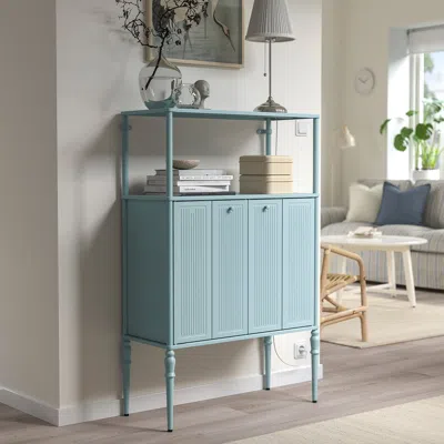 Ikea Sågmästare Cabinet, Light Gray-blue, 32 3/4x14 1/4x50 1/4 "