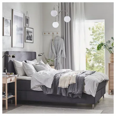 Ikea Simrishamn Pendant Lamp, 3-armed, Chrome Plated/opal Glass, 22 "