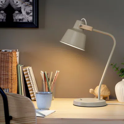 Ikea Sjömakt Desk Lamp, Beige/ash, Height: 19 " In White