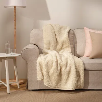 Ikea Åsjordfly Throw, Off-white, 51x67 " In Neutral