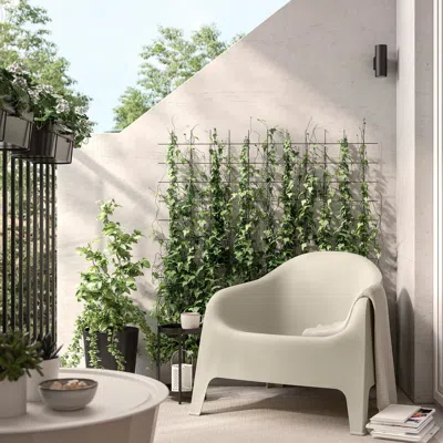 Ikea Skarpö Armchair, Outdoor, Beige, Width: 31 7/8 "