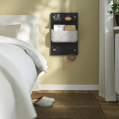 Ikea Skådis Display Shelf, Black, Width: 12 5/8 "