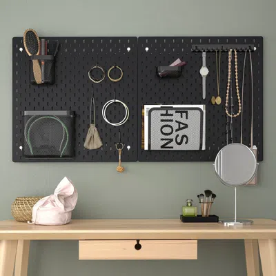 Ikea Skådis Magazine Holder, Black, Depth: 4 "