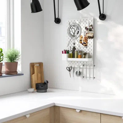 Ikea Skådis Pegboard Combination, White, 14 ¼x22 "