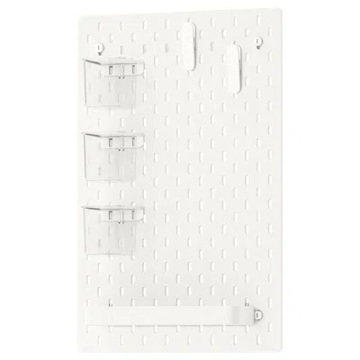 Ikea Skådis Pegboard Combination, White, 14 ¼x22 "
