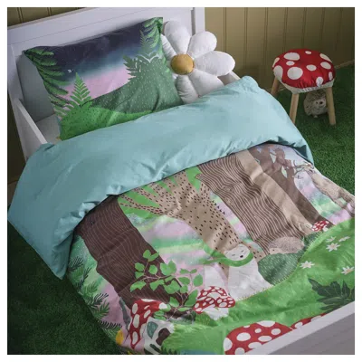 Ikea Skogsduva Duvet Cover And Pillowcase(s), Multicolor/forest Pattern, Twin