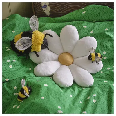 Ikea Skogsduva Soft Toy, Bumble Bee/black Yellow, 8 ¼ "