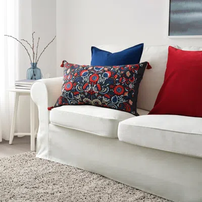 Ikea Skogskorn Cushion, Dark Gray/multicolor, 16x26 "
