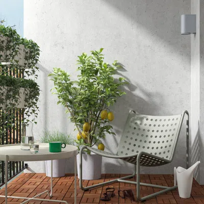 Ikea Skogsön Chair, Light Gray Outdoor, Depth: 34 5/8 "