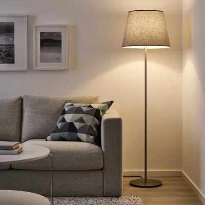 Ikea Skottorp Lamp Shade, Light Gray, 17 "