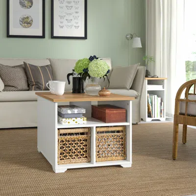 Ikea Skruvby Coffee Table, White, 23 5/8x23 5/8 " Rectangular, Traditional