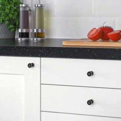 Ikea Skruvshult Knob, Anthracite, 11/16 "