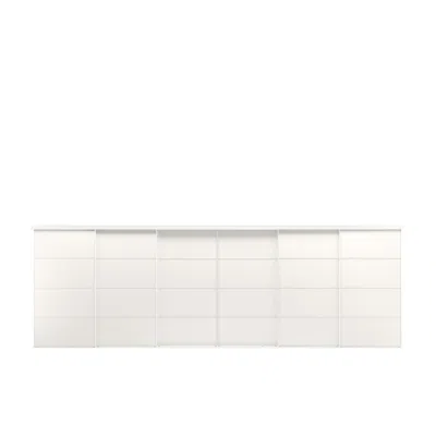 Ikea Skytta / Mehamn Sliding Door, White/double Sided White, 237 3/8x80 1/2 "