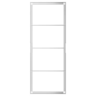 Ikea Skytta Sliding Door Frame, Aluminum, 30 3/8x77 1/8 " In Silver