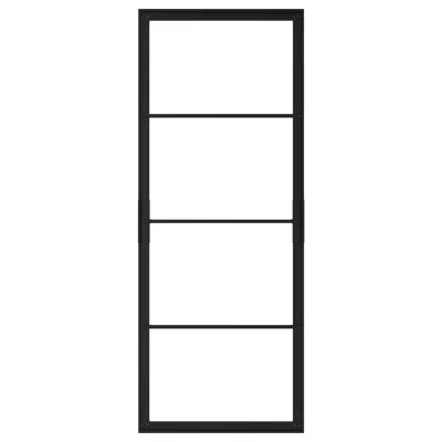 Ikea Skytta Sliding Door Frame, Black, 30 3/8x77 1/8 "