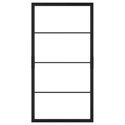 Ikea Skytta Sliding Door Frame, Black, 40 1/4x77 1/8 "