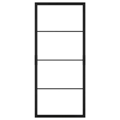 Ikea Skytta Sliding Door Frame, Black, 40 1/4x91 "