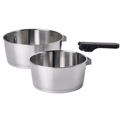 Ikea Slätrocka Cookware Set With Detachable Handle, Saucepan Stainless Steel