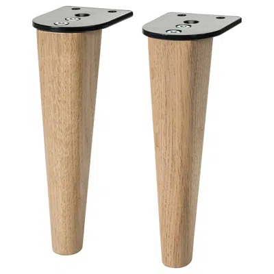 Ikea Smedstorp Legs For Sofa, Oak Natural, Height: 7 1/8 "