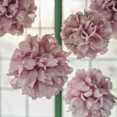 Ikea Smycka Artificial Flower, Indoor/outdoor Hanging Ball/hydrangea Pale Pink, 7 ¾ "