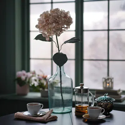 Ikea Smycka Artificial Flower, Indoor/outdoor Hydrangea/light Beige, 29 ½ " In Pink