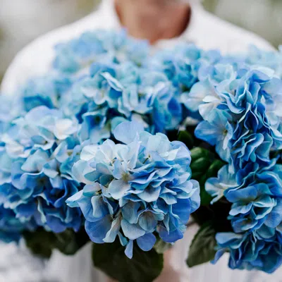 Ikea Smycka Artificial Flower, Indoor/outdoor/hydrangea Blue, 21 ¾ "