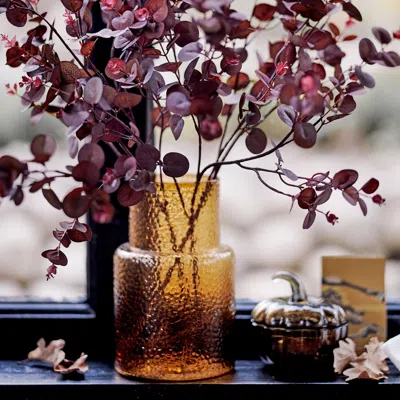 Ikea Smycka Artificial Leaf, Indoor/outdoor Eucalyptus/red, 29 ½ " In Purple