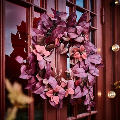 Ikea Smycka Artificial Wreath, Indoor/outdoor Red, 25 ½ "
