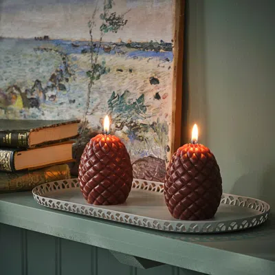 Ikea Snösiska Candle Dish, Pale Gray-green, 12x6 "