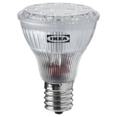 Ikea Solhetta Led Bulb E17 Reflector R14 550 Lm, Dimmable, Color Temperature: 2700 K In Silver