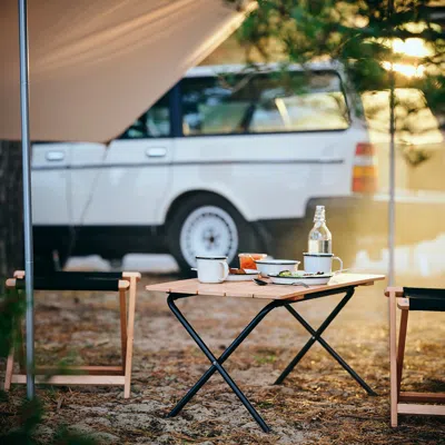 Ikea Soluppgång Folding Table, Eucalyptus, 32 1/4 " In Brown