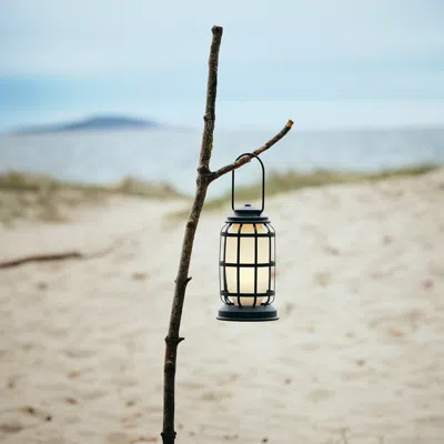 Ikea Soluppgång Led Lantern, Outdoor Battery Operated/dimmable, Base Diameter: 5 " In Black