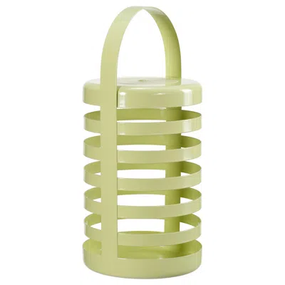 Ikea Solvinden Led Decorative Table Lamp, Battery Operated Stripe/outdoor Light Green, Height: 12 "