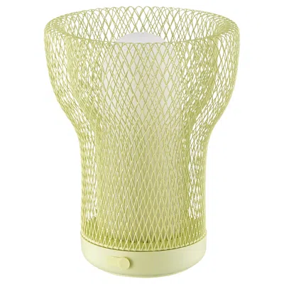 Ikea Solvinden Led Decorative Table Lamp, Mesh Battery Operated/outdoor Light Green, Height: 7 "