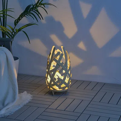 Ikea Solvinden Led Floor Lamp, Battery Operated Outdoor, 17 3/4 "