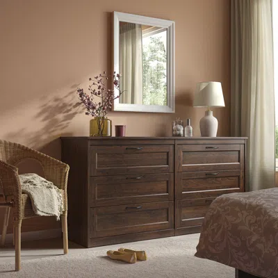 Ikea Songesand 6-drawer Dresser, Brown, 63 3/8x32 1/4 "