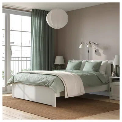 Ikea Songesand Bed Frame, White, Queen