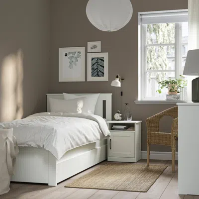 Ikea Songesand Bed Frame With 2 Storage Boxes, White, Twin