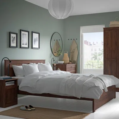 Ikea Songesand Bedroom Furniture, Set Of 5, Brown, Full