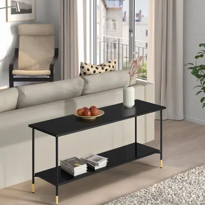 Ikea Äsperöd Console Table, Black/glass Black, 55 1/8x15 3/4x25 5/8 "