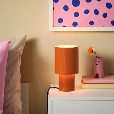 Ikea Spetsboj Table Lamp, Dimmable/orange, 9 "