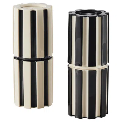 Ikea Spjutlilja Spice Mill, Set Of 2, Black/light Beige, 6 1/4 " In Multi