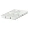 Ikea Stödja Flatware Tray, White, 11x20 "