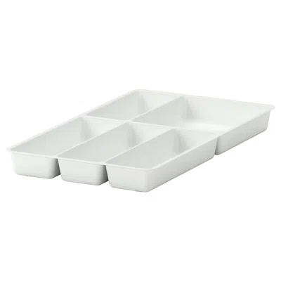 Ikea Stödja Flatware Tray, White, 11x20 "