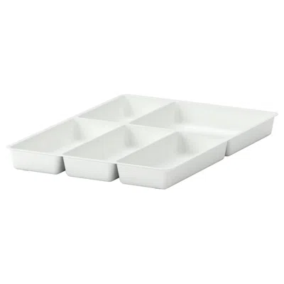 Ikea Stödja Flatware Tray, White, 14x20 "
