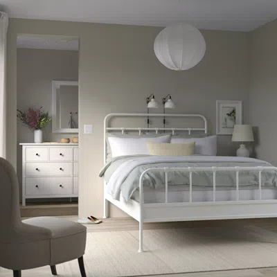 Ikea Stjärnö Bed Frame, White, Full